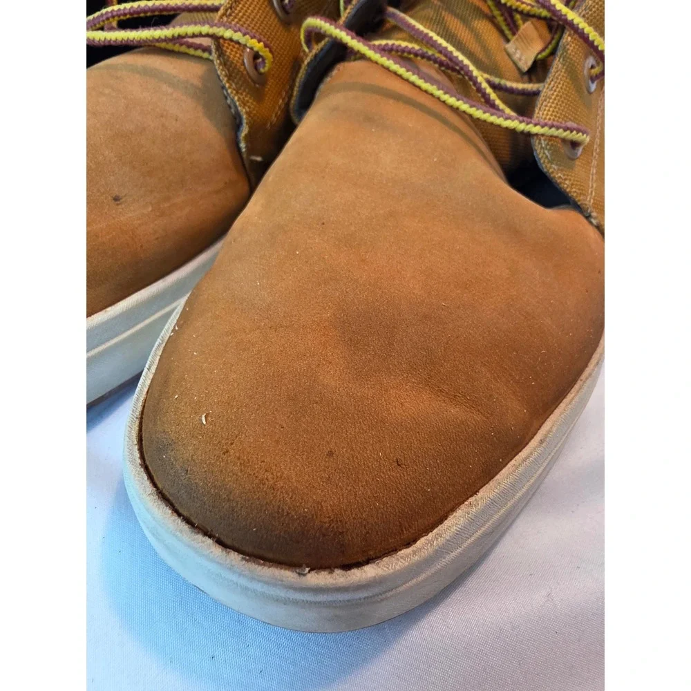 Timberland Davis Square Chukka Boots Wheat Nubuck Cordura Mens 10.5 A1MHZ